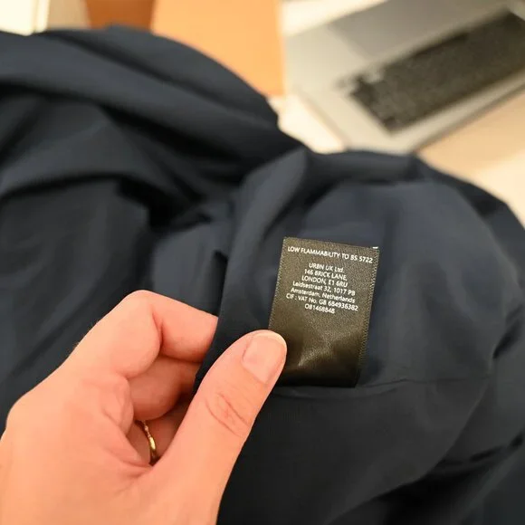 BHLDN Size 16 Dark Blue Adena Square Neckline High Slit Evening Dress